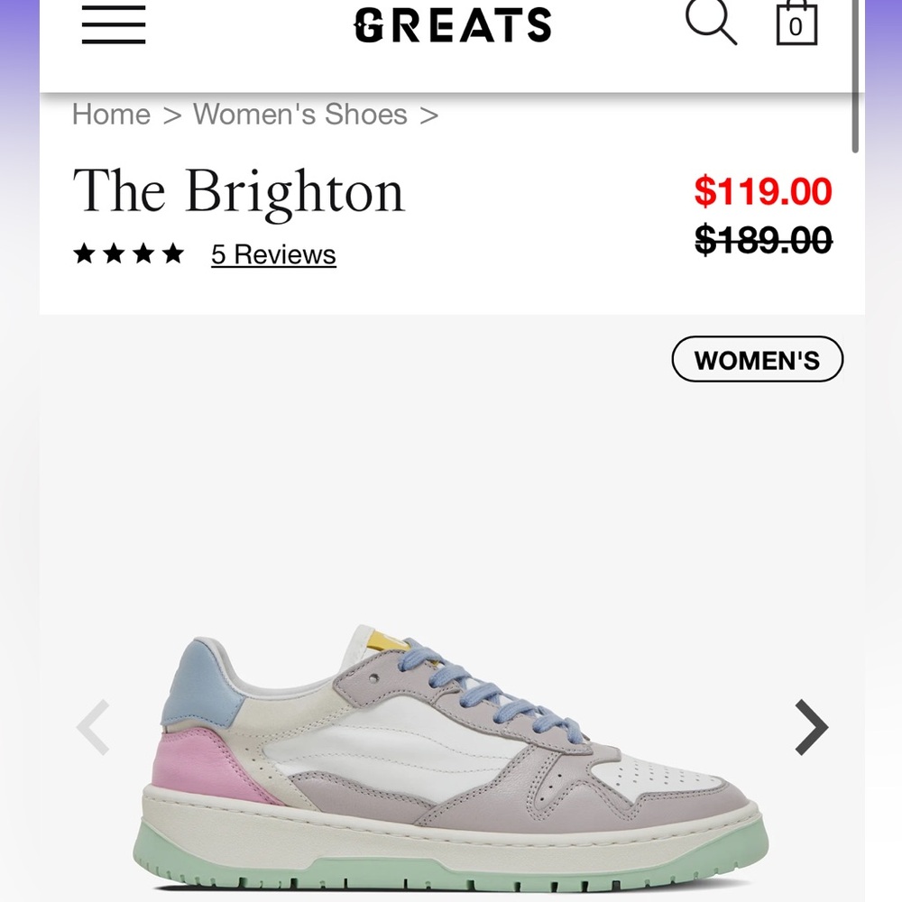 GREATS WOMENS BRIGHTON SNEAKER